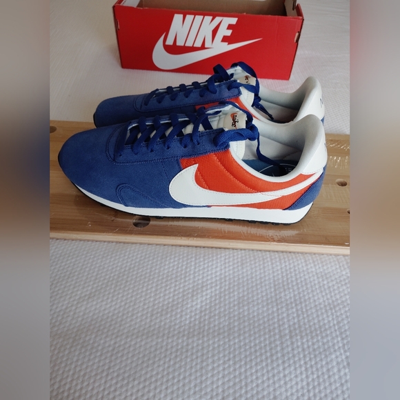 Nike Pre Montreal Racer 898031-400 Blue Orange White Lace Up Sneakers Low Top. - Picture 3 of 7